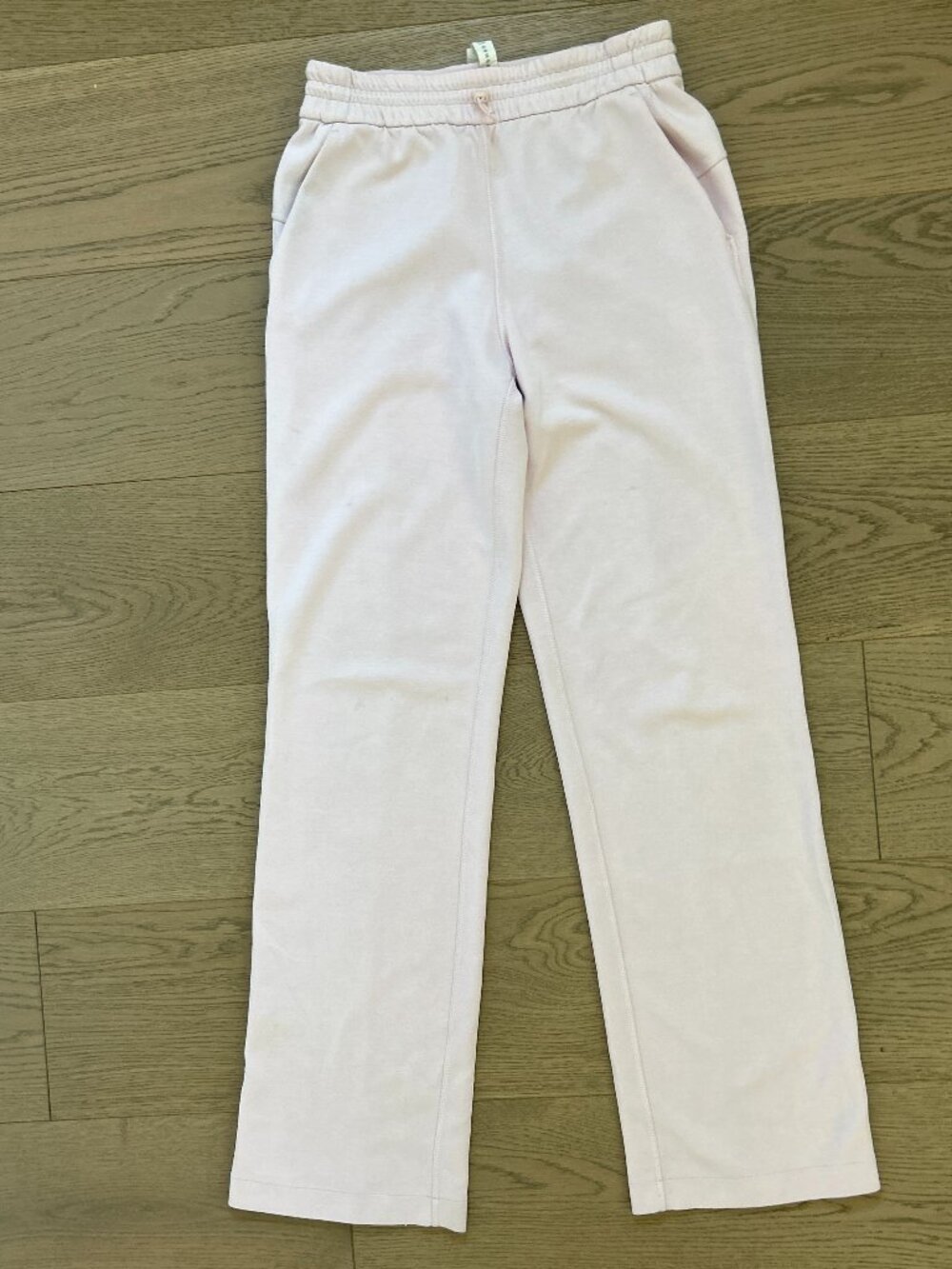 Lululemon Light Pink Wide Leg Sweatpants Women's Size 4 High Rise Pockets